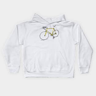 Yellow Bike Kids Hoodie